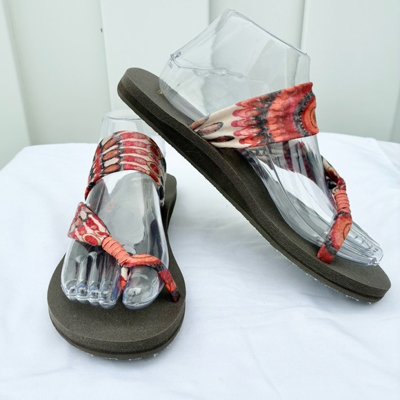 Sanuk Women’s Yoga Sling Sandal NEW Boho Size 8 - Picture 1 of 9